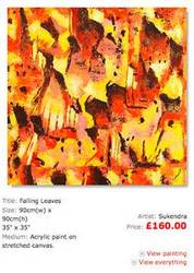 Free Delivery - Falling Leaves Canvas Painting