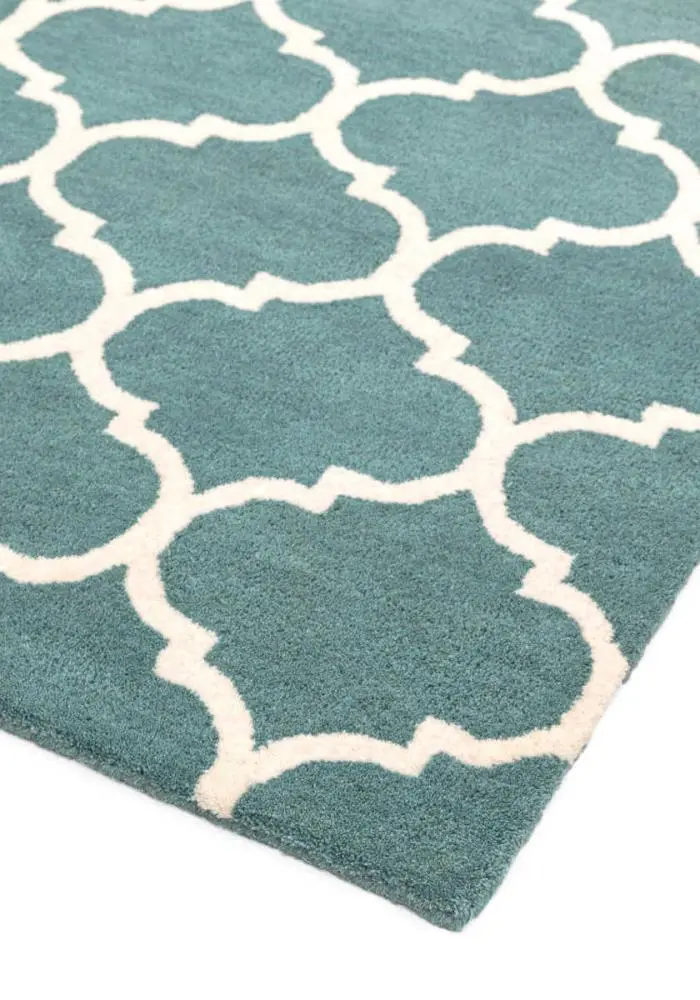 Albany Rug by Asiatic Carpets Design Ogee Duck Egg